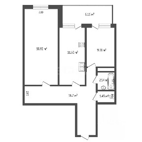 Продается 2-комн. квартира, 64,9 м²