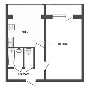 Продается 1-комн. квартира, 34,9 м²
