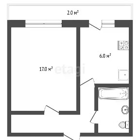 Продается 1-комн. квартира, 30,9 м²