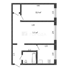 Сдается 2-комн. квартира, 56 м²