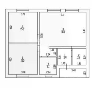Продается 1-этажный дом, 83 м²