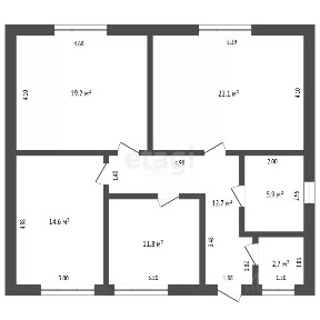 Продается 1-этажный дом, 90 м²