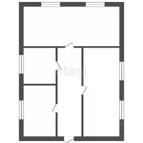 Продается 1-этажный дом, 54,7 м²