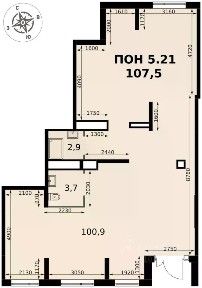 Продается помещение свободного назначения, 107,5 м²