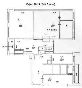 Сдается офис, 244,5 м²