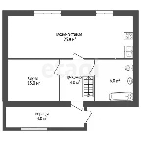 Продается 2-этажный дом, 80 м²