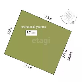 Продается 1-этажный дом, 129,3 м²
