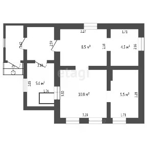 Продается 1-этажный дом, 45,1 м²