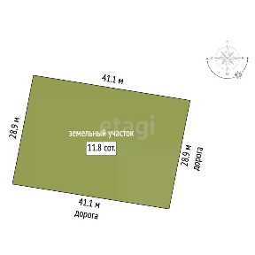 Продается участок, 11,75 сот.