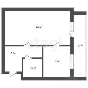 Продается 1-комн. квартира, 32,7 м²
