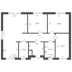 Продается 1-этажный дом, 104,2 м²