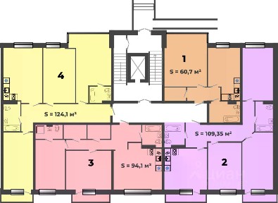 Продается 2-комн. квартира, 60,6 м²