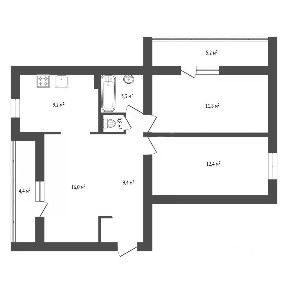 Продается 3-комн. квартира, 62,9 м²