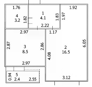 Продается 1-комн. квартира, 32,3 м²