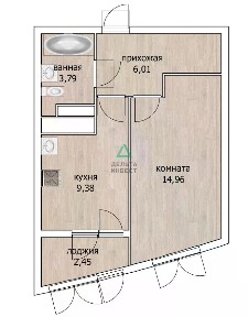 Продается 2-комн. квартира, 38,3 м²