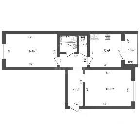 Продается 2-комн. квартира, 49,5 м²