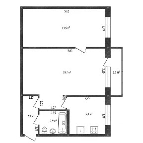 Продается 2-комн. квартира, 44,8 м²