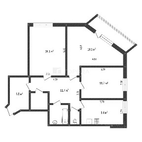 Продается 3-комн. квартира, 81,8 м²