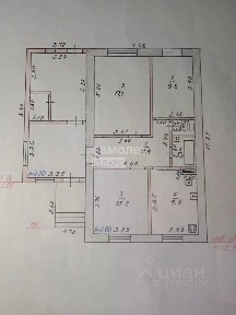 Продается 1-этажный дом, 61,8 м²