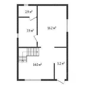 Продается 2-этажный дом, 78,4 м²