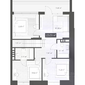 Продается 4-комн. квартира, 123,51 м²