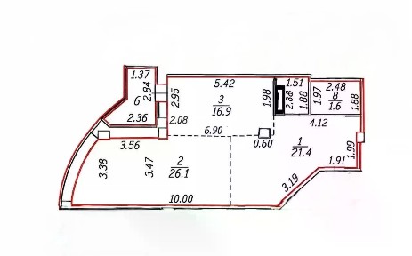 Продается 2-комн. квартира, 71,2 м²