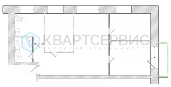 Продается 4-комн. квартира, 61,3 м²