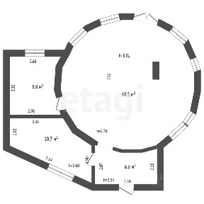 Продается 2-комн. квартира, 75,2 м²
