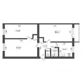 Продается 3-комн. квартира, 60,8 м²