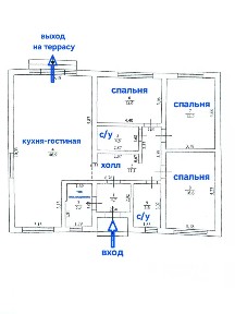 Продается 1-этажный дом, 135,6 м²