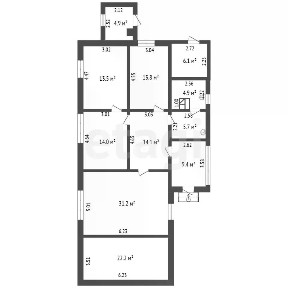 Продается 1-этажный дом, 120 м²