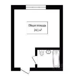 Продается 1-комн. квартира, 24,1 м²