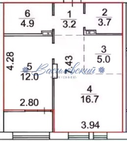 Продается 2-комн. квартира, 45,5 м²