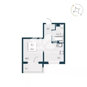 Продается 1-комн. квартира, 33,7 м²