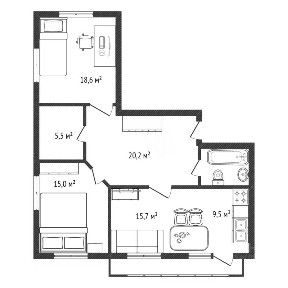 Продается 3-комн. квартира, 91,3 м²