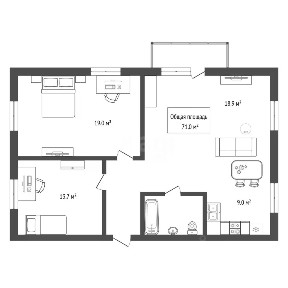 Продается 3-комн. квартира, 71 м²
