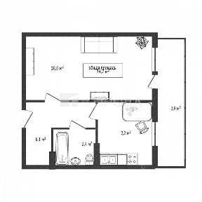 Продается 1-комн. квартира, 34,5 м²