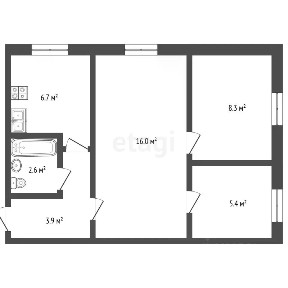 Продается 3-комн. квартира, 44 м²