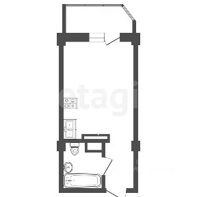 Продается студия, 30 м²
