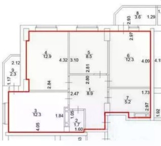 Продается 3-комн. квартира, 65 м²