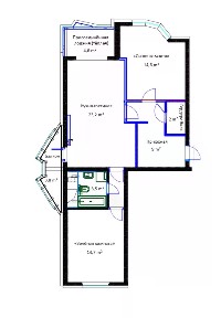 Сдается 2-комн. квартира, 73,6 м²