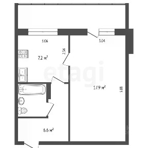 Продается 1-комн. квартира, 35,2 м²