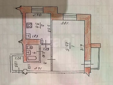 Продается 1-комн. квартира, 44,3 м²