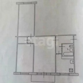Продается 3-комн. квартира, 58,1 м²