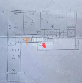 Продается 3-комн. квартира, 60,1 м²