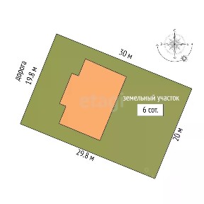 Продается 1-этажный дом, 108 м²