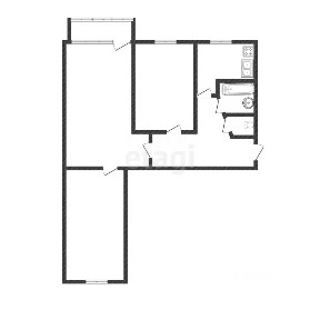 Продается 3-комн. квартира, 57,1 м²