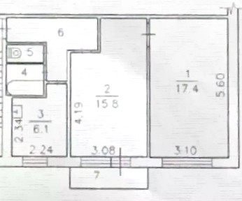 Продается 2-комн. квартира, 47,4 м²