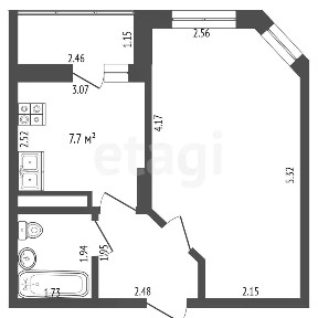 Продается 1-комн. квартира, 35,2 м²