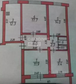 Продается 4-комн. квартира, 78,3 м²